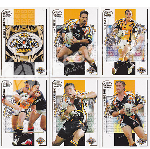 2005 Select Power 170-181 Common Team Set Wests Tigers