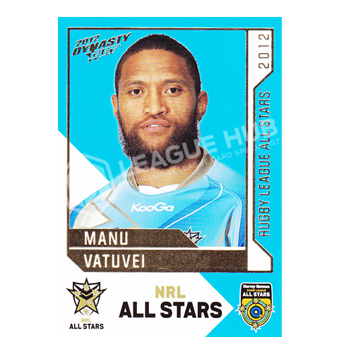 2012 Select Dynasty AS25 NRL All Stars Manu Vatuvei