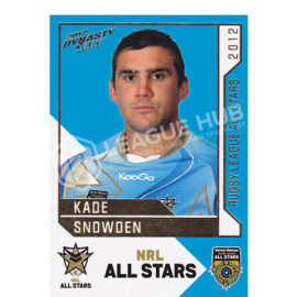 2012 Select Dynasty AS28 NRL All Stars Kade Snowden