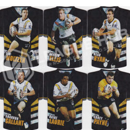 2009 Select Classic JDC91-JDC96 Jersey Die Cuts Team Set Wests Tigers