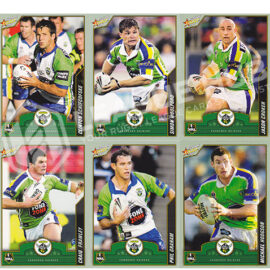 2006 Select Accolade 23-32 Common Team Set Canberra Raiders
