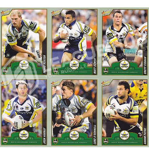 2006 Select Accolade 73-82 Common Team Set North Queensland Cowboys