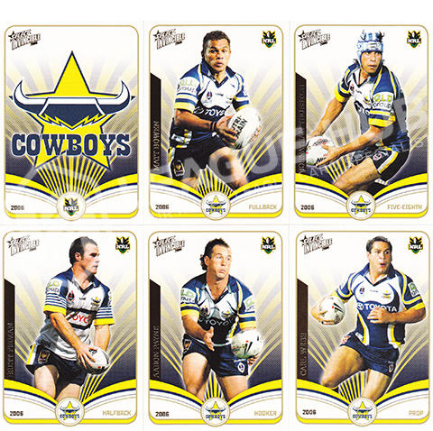 2006 Select Invincible 87-98 Common Team Set North Queensland Cowboys