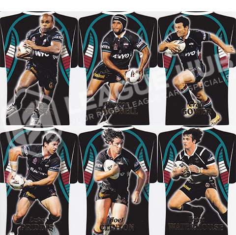 2006 Select Invincible DC55-DC60 Jersey Die Cuts Team Set Penrith Panthers