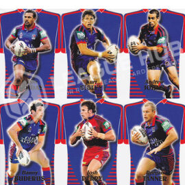 2006 Select Invincible DC37-DC42 Jersey Die Cuts Team Set Newcastle Knights