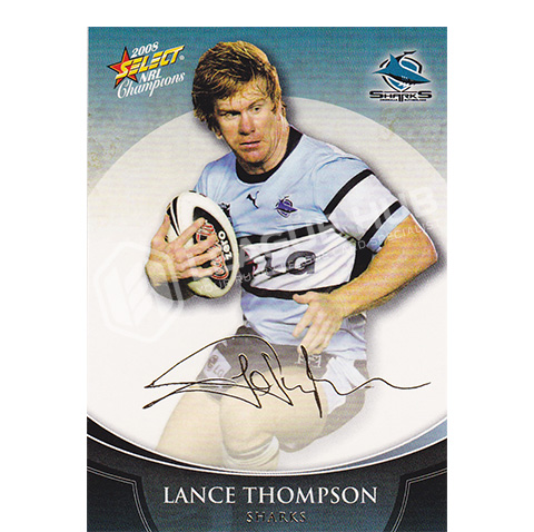 2008 Select Champions FS12 Foil Signature Lance Thompson