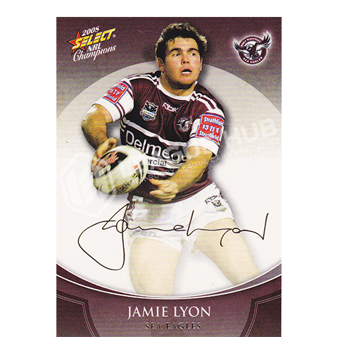 2008 Select Champions FS17 Foil Signature Jamie Lyon