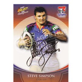 2008 Select Champions FS22 Foil Signature Steve Simpson