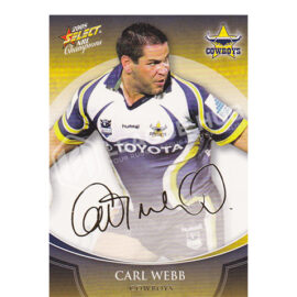 2008 Select Champions FS26 Foil Signature Carl Webb