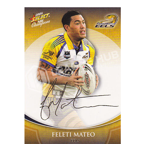 2008 Select Champions FS30 Foil Signature Feleti Mateo