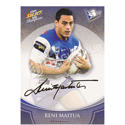 2008 Select Champions FS5 Foil Signature Reni Maitua