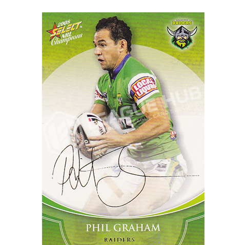 2008 Select Champions FS8 Foil Signature Phil Graham