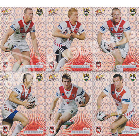 2008 Select Champions HF136-HF147 Holographic Foil Team Set St George Dragons