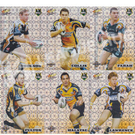 2008 Select Champions HF184-HF195 Holographic Foil Team Set Wests Tigers