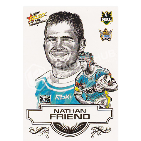 2008 Select Champions SK10 Sketch Card Nathan Friend