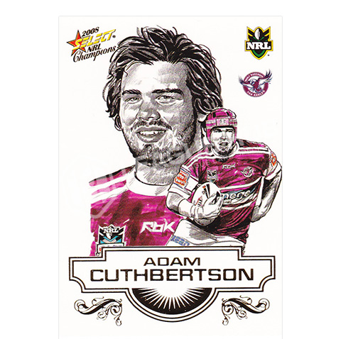 2008 Select Champions SK12 Sketch Card Adam Cuthbertson