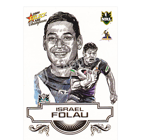 2008 Select Champions SK14 Sketch Card Israel Folau