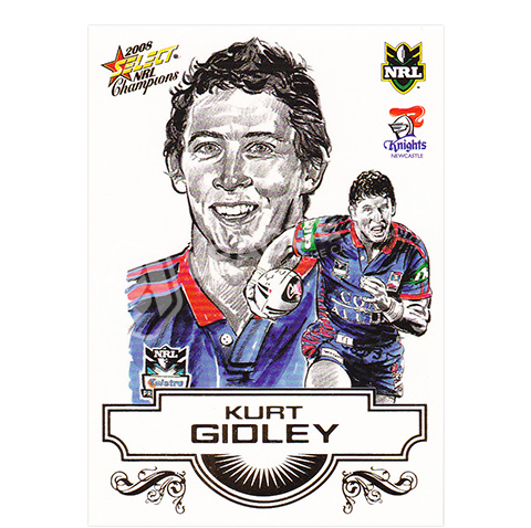 2008 Select Champions SK15 Sketch Card Kurt Gidley