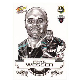 2008 Select Champions SK21 Sketch Card Rhys Wesser
