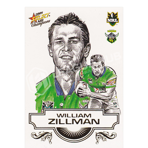 2008 Select Champions SK6 Sketch Card William Zillman