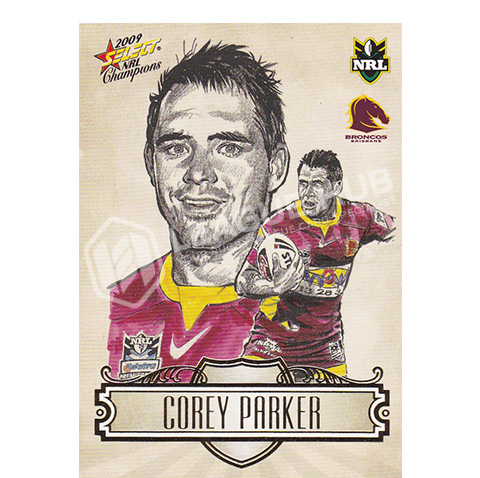2009 Select Champions SK1 Sketch Card Corey Parker