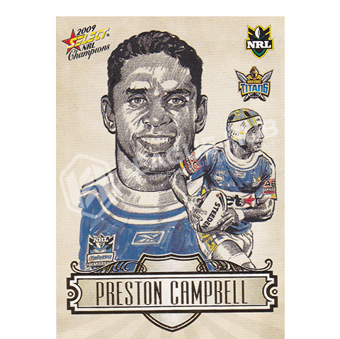 2009 Select Champions SK10 Sketch Card Preston Campbell
