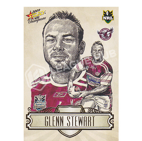 2009 Select Champions SK12 Sketch Card Glenn Stewart