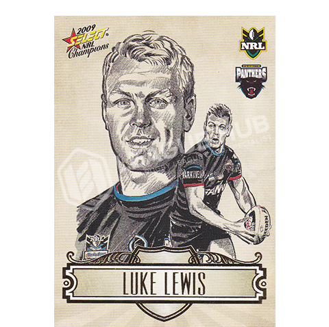 2009 Select Champions SK21 Sketch Card Luke Lewis