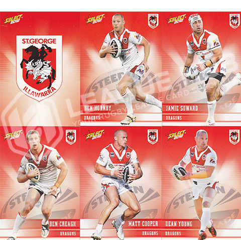 2012 Select Champions 133-144 Common Team Set St George Dragons