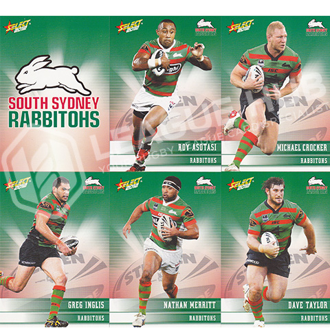 2012 Select Champions 145-156 Common Team Set South Sydney Rabbitohs