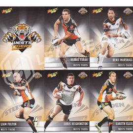 2012 Select Champions 181-192 Common Team Set Wests Tigers