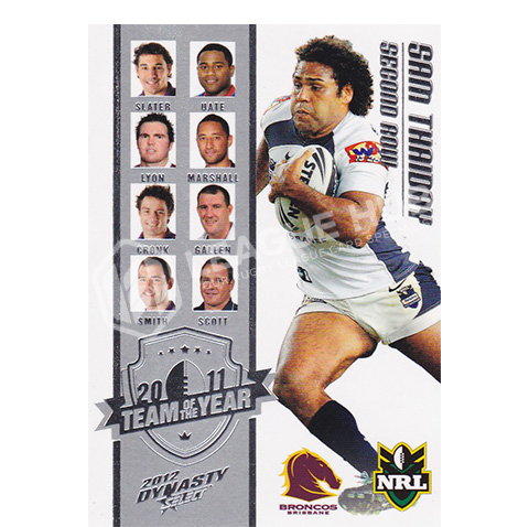 2012 Select Dynasty TY7 Team of the Year Cooper Sam Thaiday