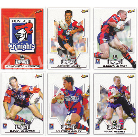 2001 Select Impact 27-38 Common Team Set Newcastle Knights