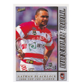 2001 Select Impact HR4 Honour Roll Nathan Blacklock