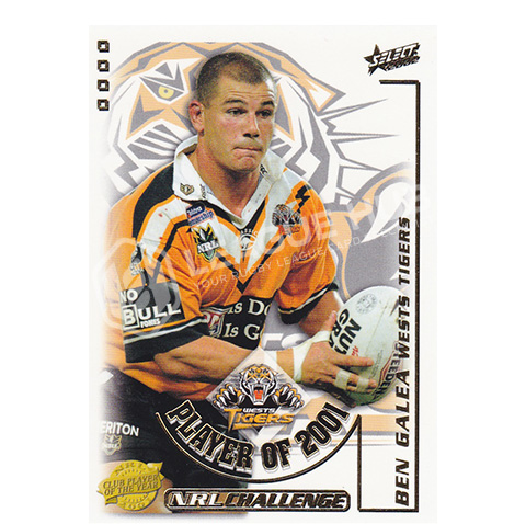 2002 Select NRL Challenge CP14 2001 Club Player of the Year Ben Galea