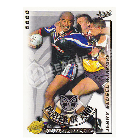 2002 Select NRL Challenge CP8 2001 Club Player of the Year Jerry Seuseu