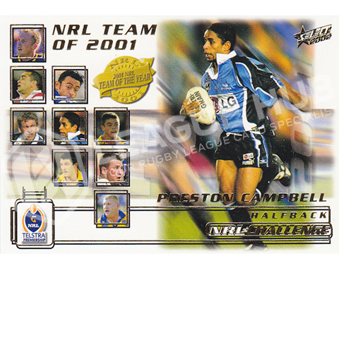 2002 Select NRL Challenge TY5 2001 Team of the Year Preston Campbell
