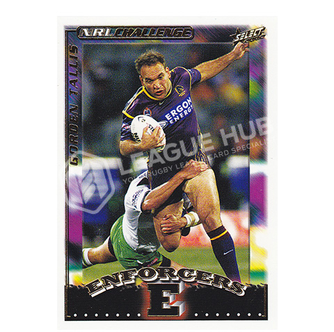 2002 Select NRL Challenge BC7 Enforcers Box Card Gordon Tallis