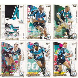 2002 Select NRL Challenge 27-38 Common Team Set Cronulla Sharks