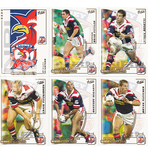 2002 Select NRL Challenge 75-86 Common Team Set Sydney Roosters