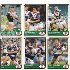 2005 Select Tradition 109-117 Common Team Set Sydney Roosters