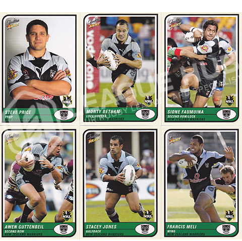 2005 Select Tradition 118-126 Common Team New Zealand Warriors