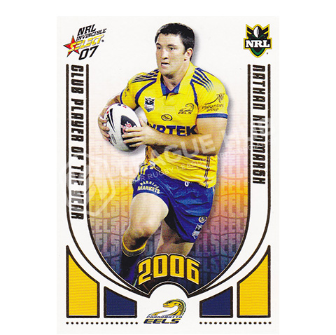 2007 Select Invincible CP9 2006 Club Player of the Year Nathan Hindmarsh