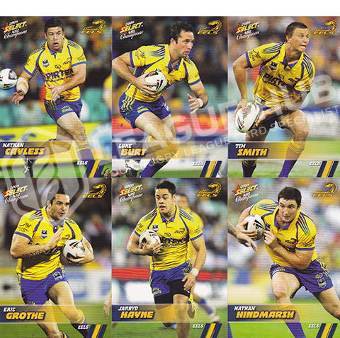 2008 Select Champions 112-123 Common Team Set Parramatta Eels