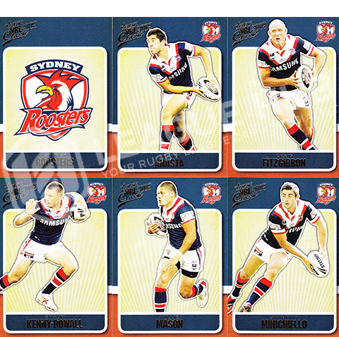 2009 Select Classic 160-171 Common Team Set Sydney Roosters