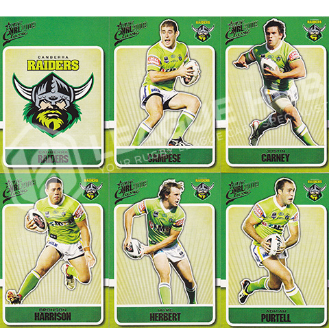 2009 Select Classic 28-39 Common Team Set Canberra Raiders