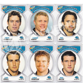 2006 Select Accolade FF31-FF40 Footy Faces Team Set Cronulla Sharks