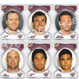 2006 Select Accolade FF41-FF50 Footy Faces Team Set Manly Sea Eagles