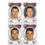 2006 Select Accolade FF41-FF50 Footy Faces Team Set Manly Sea Eagles