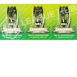 2007 Select Champions 1-3 Checklist Cards